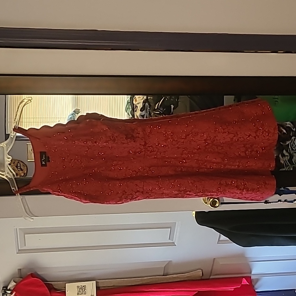 Burgundy Sparkly Juniors dress by BCX